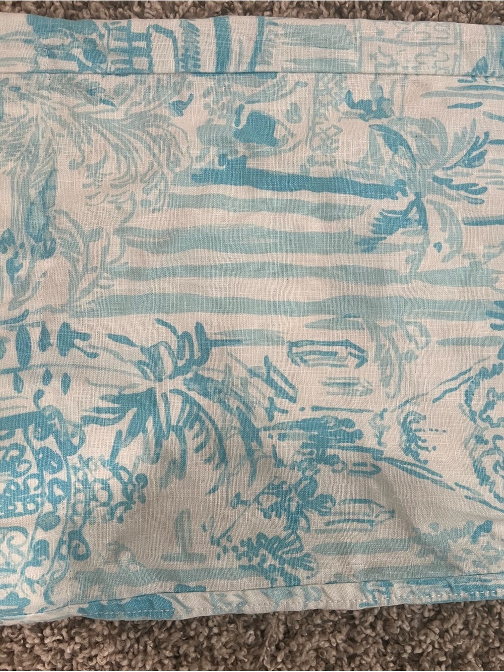 Lilly Pulitzer “Amalfi Blue Sunny State of Mind” Wide Leg Beach Pants - Picture 6 of 10